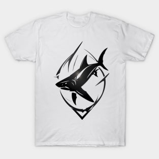 shark design V T-Shirt